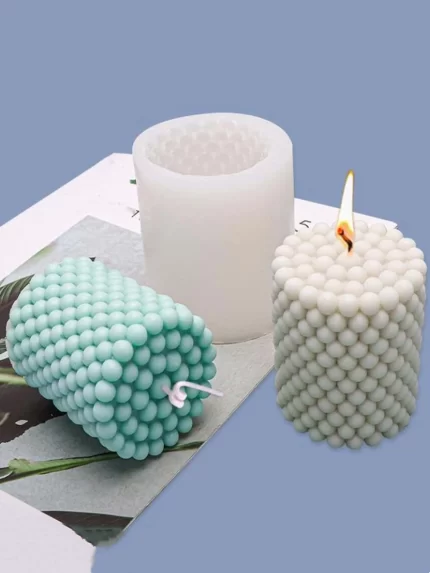 3D Cylinder Candle Silicone Candle Mould
