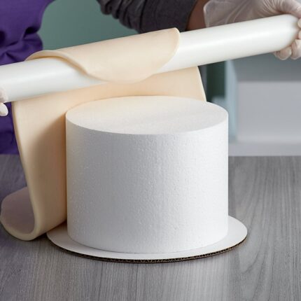 8" x 6" Foam Round Cake Dummy