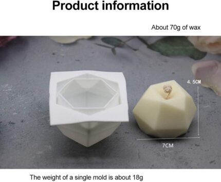 Abstract candle silicone mould