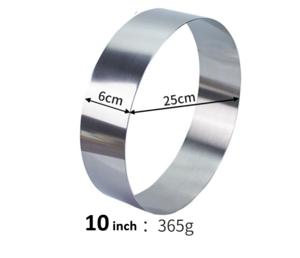 10 inch Round Stainless Steel Cake Ring