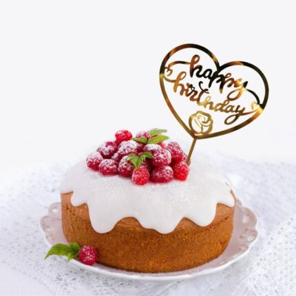 Heart shape Acrylic Cake Toppers