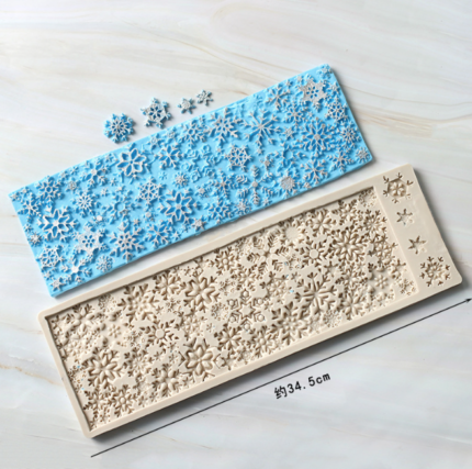 Large snowflake lace silicone mould