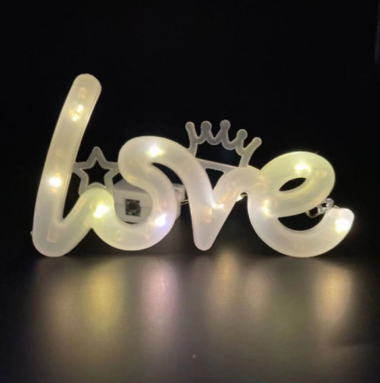 1 pcs led love cake toy topper