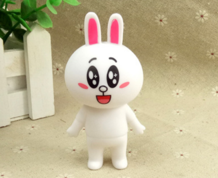 1 Pieces white Teddy Bunny Cake Topper Toy