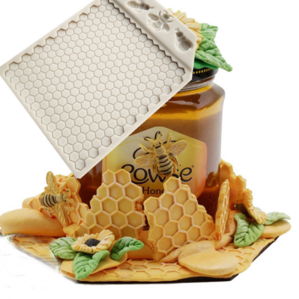 Honey bee Honey comb Texture silicone mould