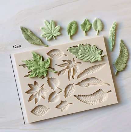 Multi cavity leaf silicone mould