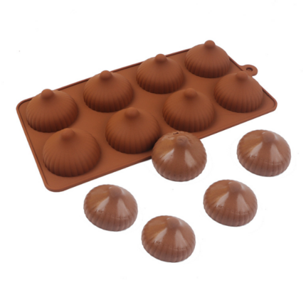 8 Cavity Modak shape Silicone Mould