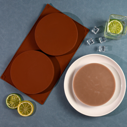 Round Cake Pans, 5.4 Inches Silicone Molds for Baking, Nonstick & Quick Release Baking Pans for Layer Cakes, Cheese Cakes, Rainbow Cakes and Chocolate Cakes