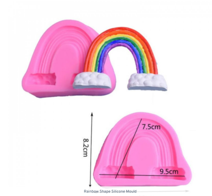 Large 3D rainbow clouds Silicone mould