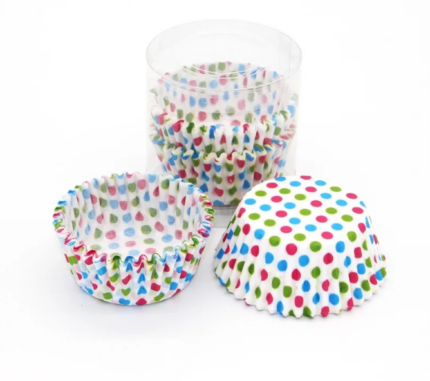 100 Pcs Cupcake polka dot Cupcake Liners Baking Muffin Paper Cups