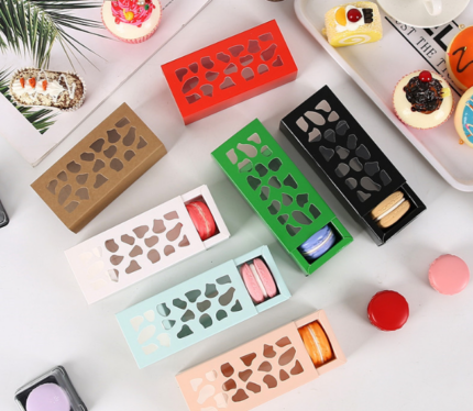 10 pcs Jali chocolate/macron Box