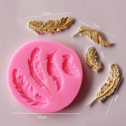 Studded Feather silicone Mould