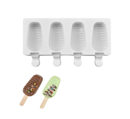 Oval Ridge Silicone Cakesicle Mould