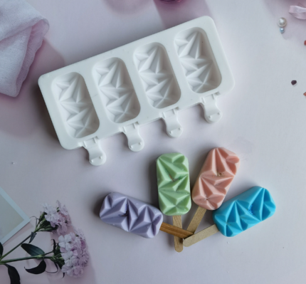 Abstract rectangle Silicone Cakesicle Mould
