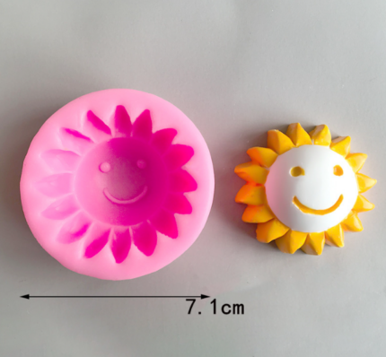 3D Smiling Sun Silicone mould