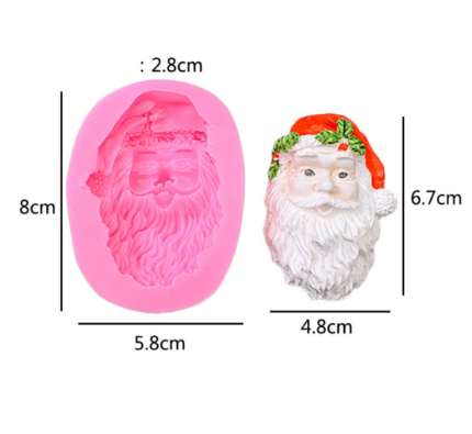 Christmas Santa face mould style 2