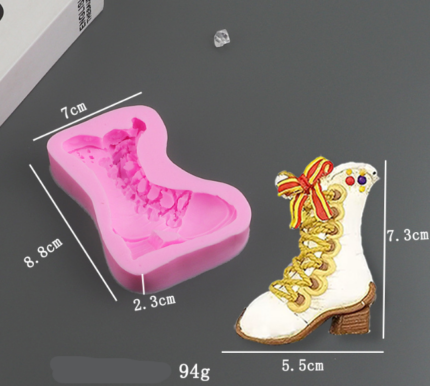Ladies boot heels silicone mould