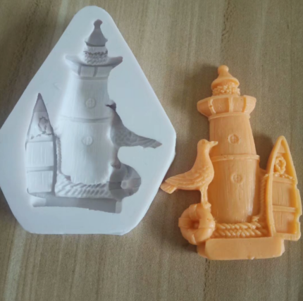 Light House boat Sea bird Theme Silicone mould