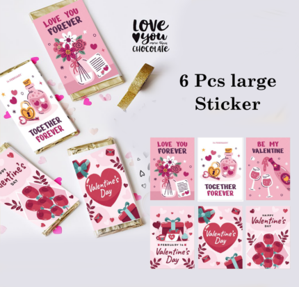 Valentines Large sticker theme 6 Sticker sheet