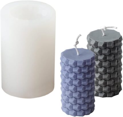 3D Hexagon candle Silicon Mould
