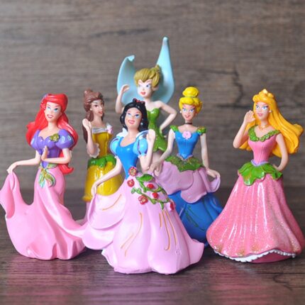 6 pcs Princess Doll Cake Topper set