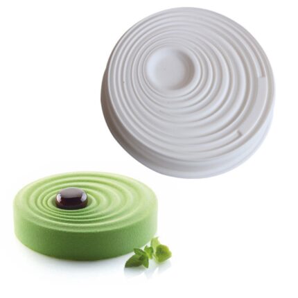 Circular Water Ripple White Mousse Silicone Mould for Mousse Cake entremet  mould
