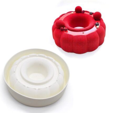 Bunt shaped round silicone cake mould entremet  mould