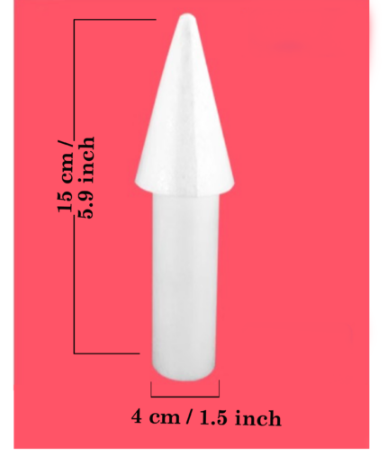 Castle Pillar Foam Square Cake Dummy ( Height 15 cm diameter 4 cm)