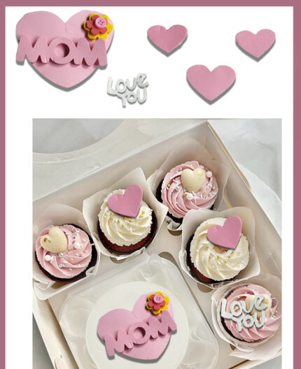 5 pcs Mom theme cake topper STYLE 22