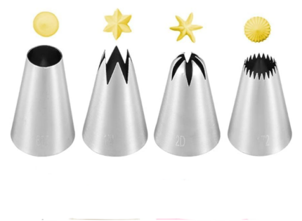 4 pcs Icing Piping Nozzle set