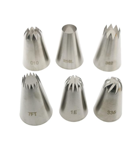 6 pcs Essential Icing Piping Nozzle set