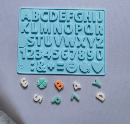 Alphabet Upper case Silicone Mould Style 3