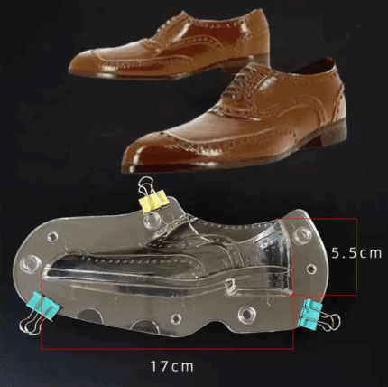 3D Men Shoes Polycarbonate Chocolate Mould