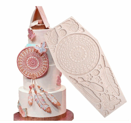 Dream catcher feather texture silicone Mould