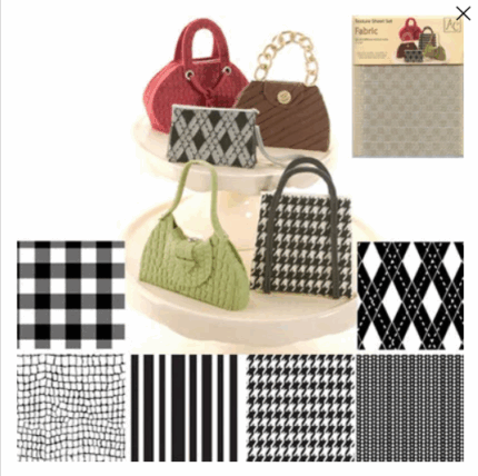 6pcs Fabric Texture Sheet set