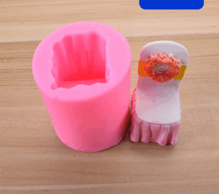 3D Wedding chair with Flower garland silicone Mould