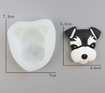 3D Dog face animal silicone mould Style 2